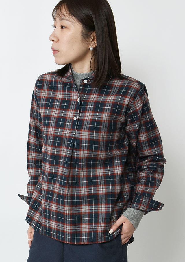 【2025秋冬】【ポートランド】コットンビエラタータンプルオーバーブラウス【PL055901】【S22】