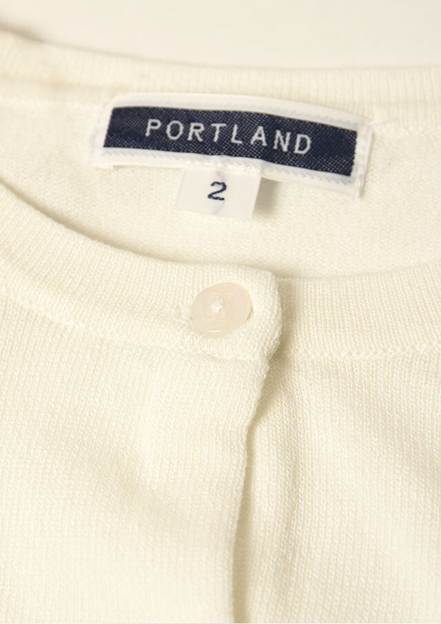 【2025春夏】【ポートランド】UVカット加工クルーネックカーディガン八分袖【PL065306】【S11】