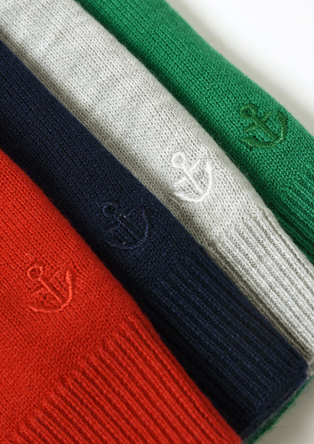 2025秋冬】【ポートランド】抗菌加工クルーネックカーディガン