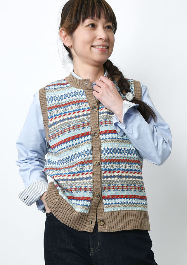 【2025秋冬】【ポートランド】JQDニットベスト【PL065905】【S22】