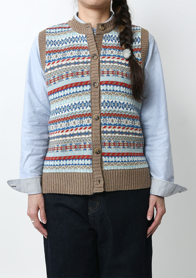 2025秋冬】【ポートランド】JQDニットベスト【PL065905】【S22】