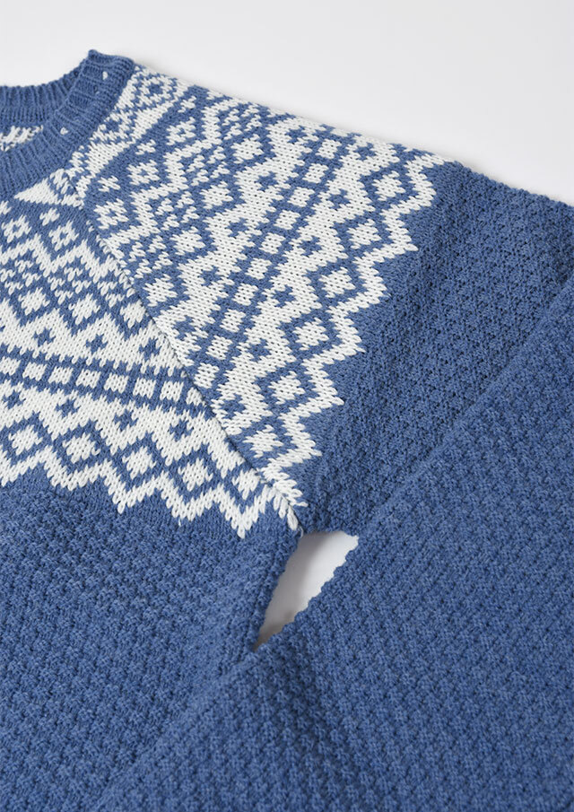 2025秋冬】【ポートランド】JQDクルーネックカーディガン【PL065907