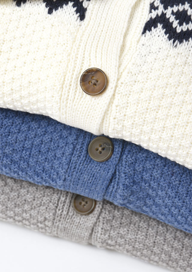 2025秋冬】【ポートランド】JQDクルーネックカーディガン【PL065907