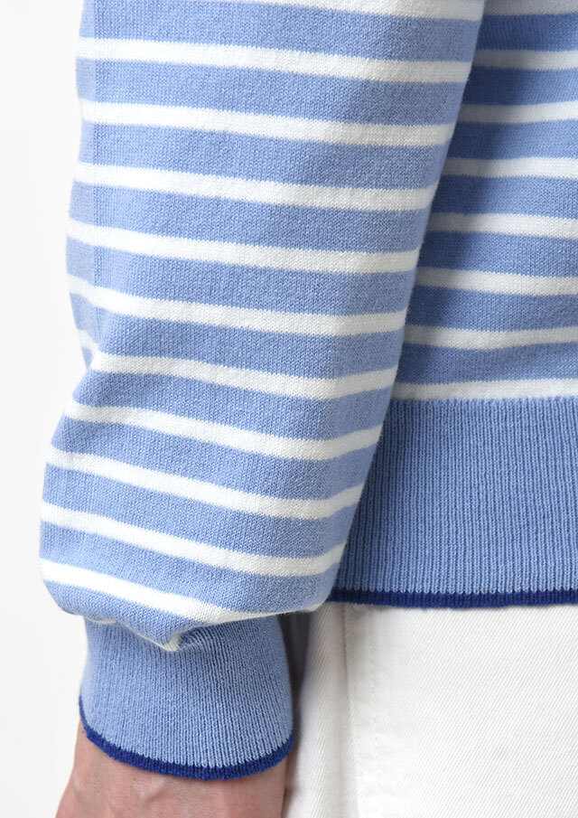 2026春夏】【ポートランド】ボーダークルーネックカーディガン