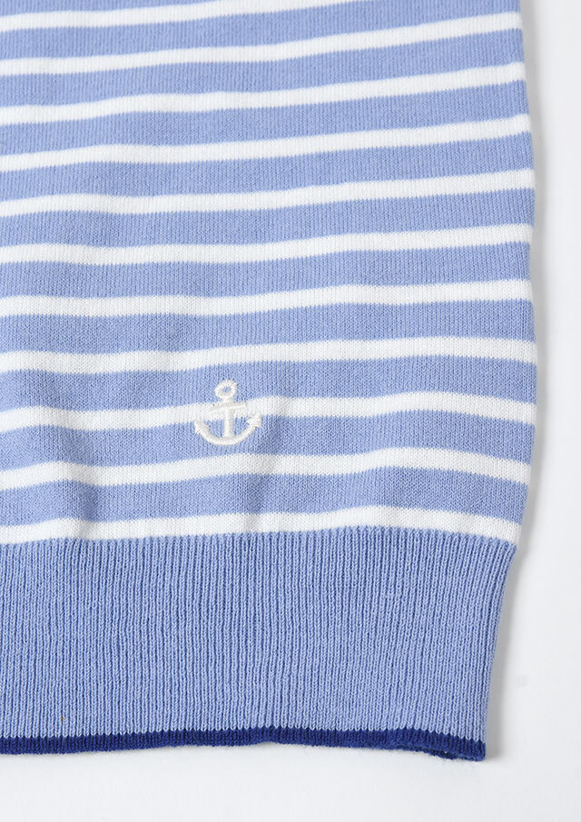 2026春夏】【ポートランド】ボーダークルーネックカーディガン