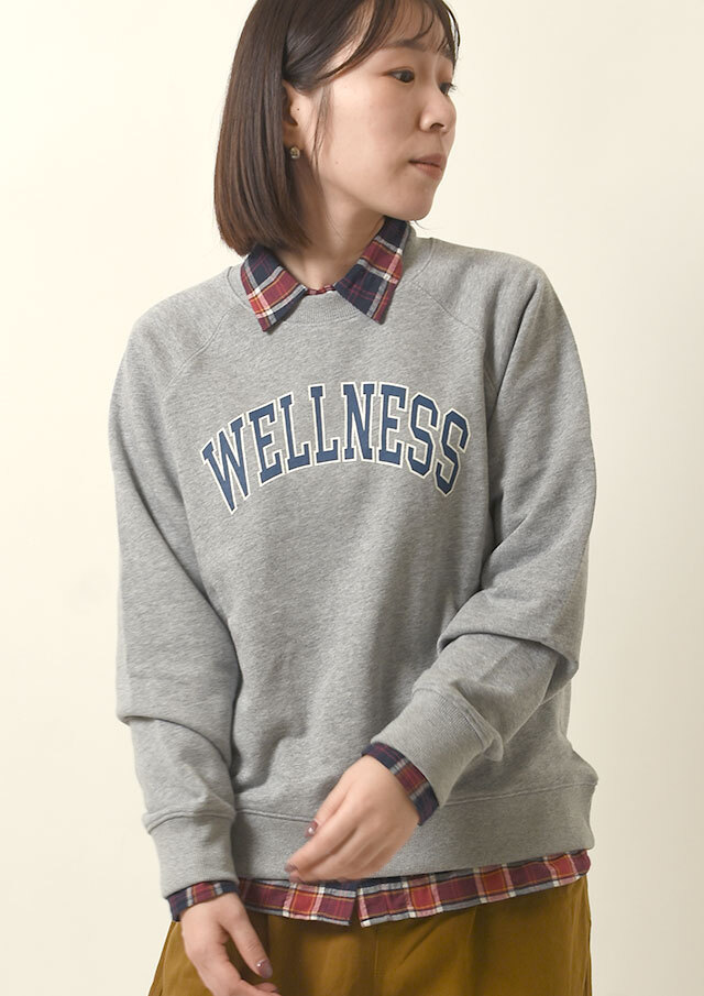 SALE!!【2024秋冬】【ポートランド】裏毛ラグランクルーネック【PL074833】【S21】