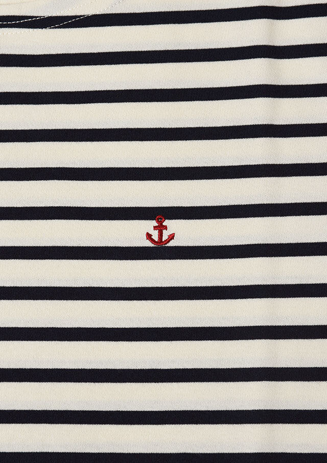 2025秋冬】【ポートランド】ボーダーボートネックカットソー八分