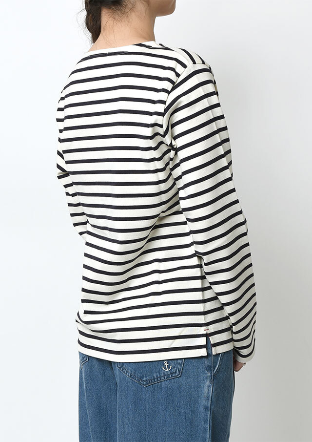 2025秋冬】【ポートランド】ボーダーボートネックカットソー長袖