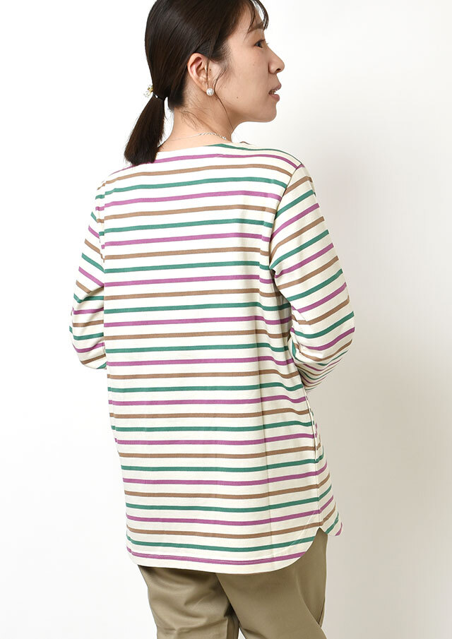 2025秋冬】【ポートランド】ボーダーチュニック長袖【PL075703】【S21】