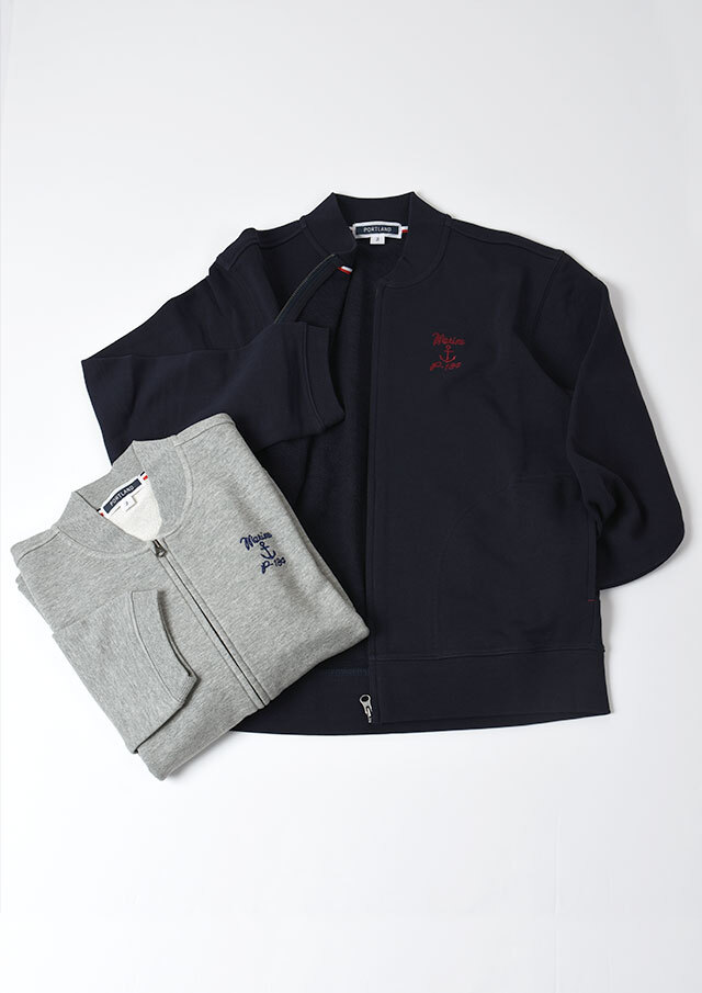 2025秋冬】【ポートランド】スウェットクルーネックZIP