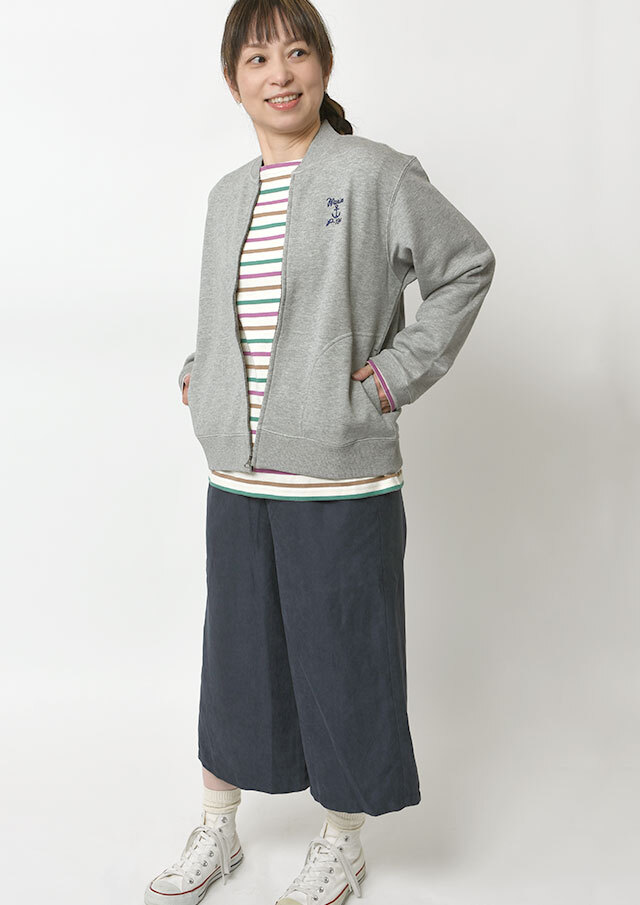 2025秋冬】【ポートランド】スウェットクルーネックZIP【PL075722】【S21】