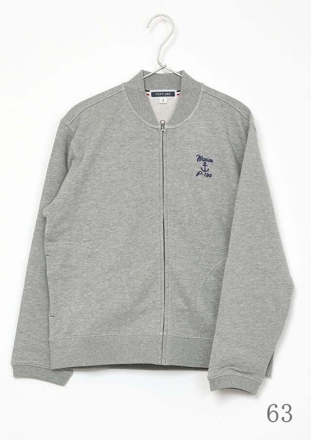 2025秋冬】【ポートランド】スウェットクルーネックZIP【PL075722】【S21】