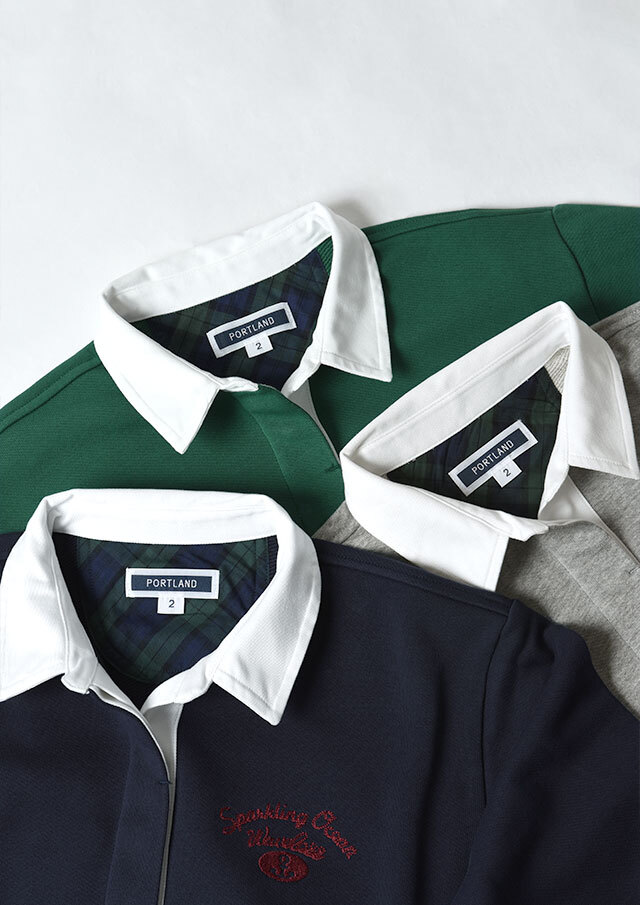 2025秋冬】【ポートランド】スウェット無地スキッパープルオーバー