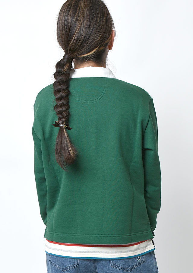 2025秋冬】【ポートランド】スウェット無地スキッパープルオーバー