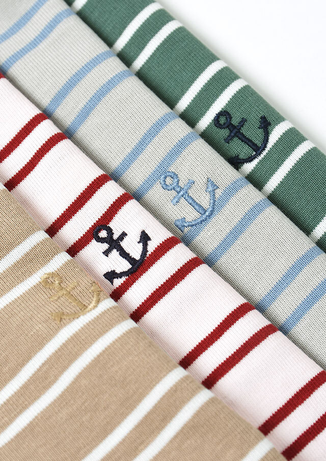 2025秋冬】【ポートランド】TCボーダーボートネックカットソー八