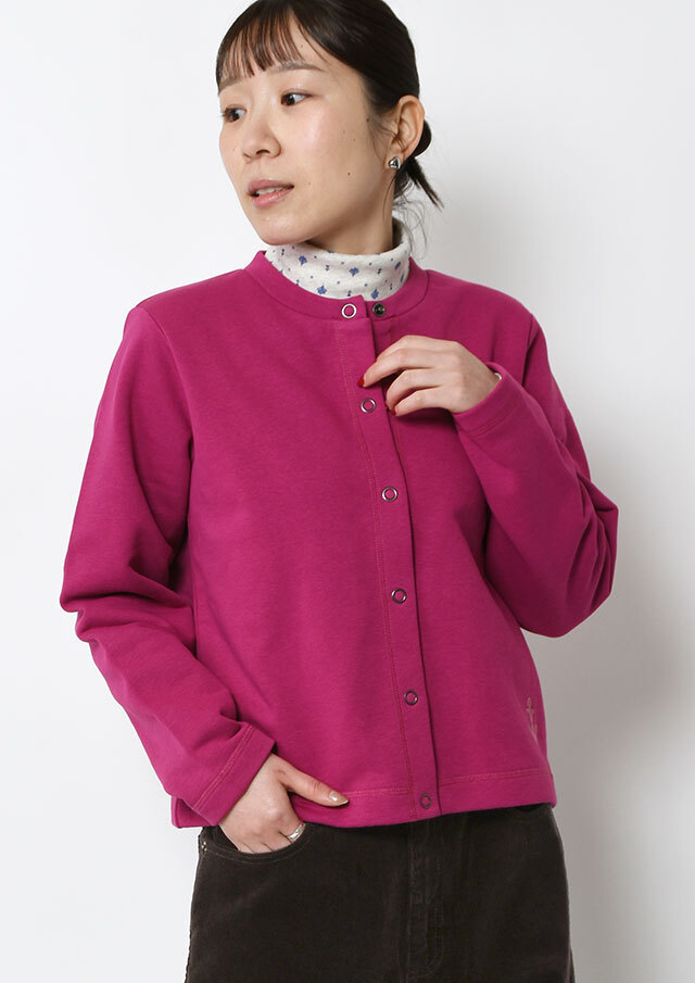 SALE!!【2025秋冬】【ポートランド】裏起毛クルーネックカーディガン【PL075908】【S22】