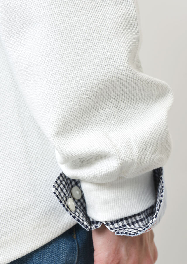 2026春夏】【ポートランド】裾ドロストヘンリーネックプルオーバー