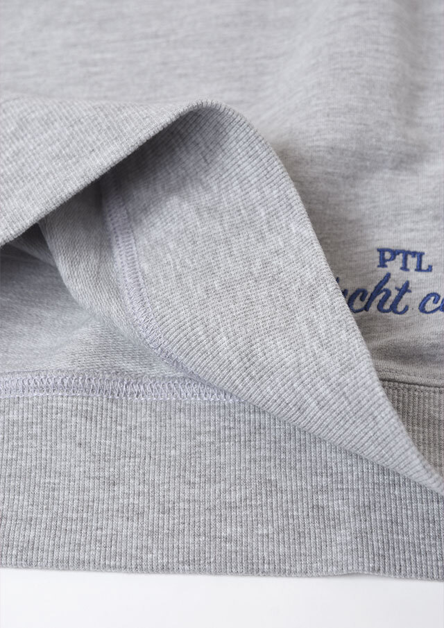 2026春夏】【ポートランド】刺繍入りミニ裏毛クルーネックプルオーバー