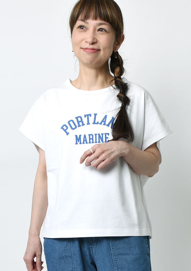 【2026春夏】【ポートランド】ミニ裏毛ルーズフレンチスリーブ【PL076307】【S11】