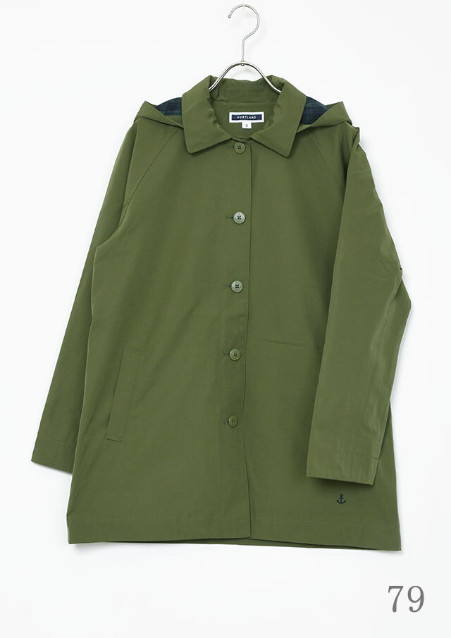 2025秋冬】【ポートランド】TCフード着脱ミドル丈コート【PL115801