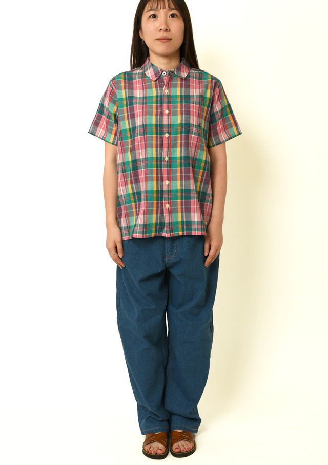 SALE!!【2025春夏】【ポートランド】マドラスチェックシャツ半袖【PL125405】【S12】