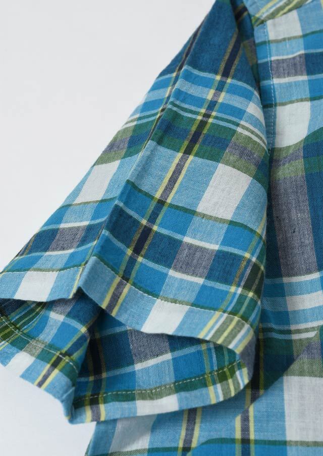 SALE!!【2025春夏】【ポートランド】マドラスチェックシャツ半袖【PL125405】【S12】