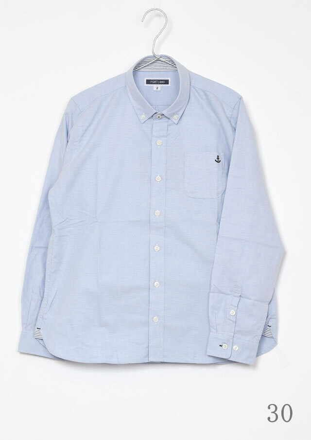 2025秋冬】【ポートランド】オックスミニボタンダウンシャツ【PL125701