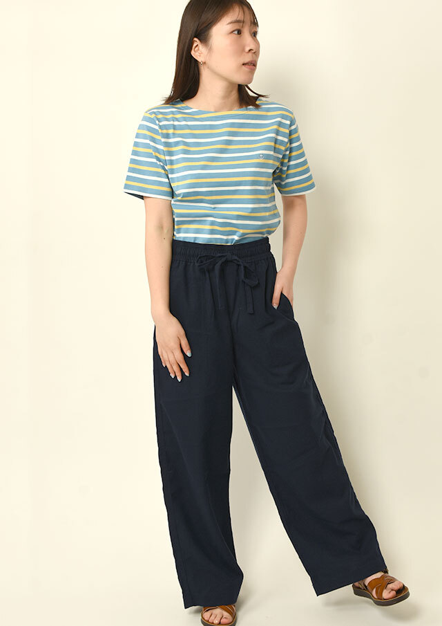 期間限定10%OFF!【2025春夏】【ポートランド】ボーダーボートネック半袖【PL155201】【S12】