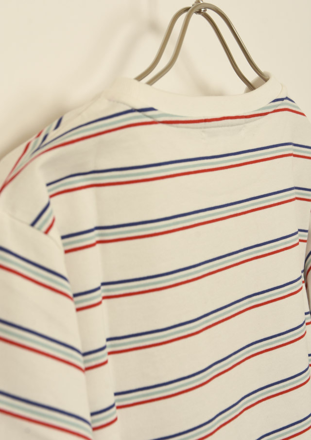 期間限定10%OFF!【2025春夏】【ポートランド】ボーダーTシャツ四分袖【PL155207】【S11】