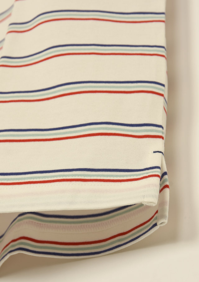 期間限定10%OFF!【2025春夏】【ポートランド】ボーダーTシャツ四分袖【PL155207】【S11】