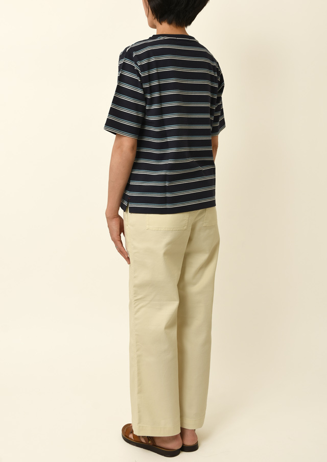 期間限定10%OFF!【2025春夏】【ポートランド】ボーダーTシャツ四分袖【PL155207】【S11】