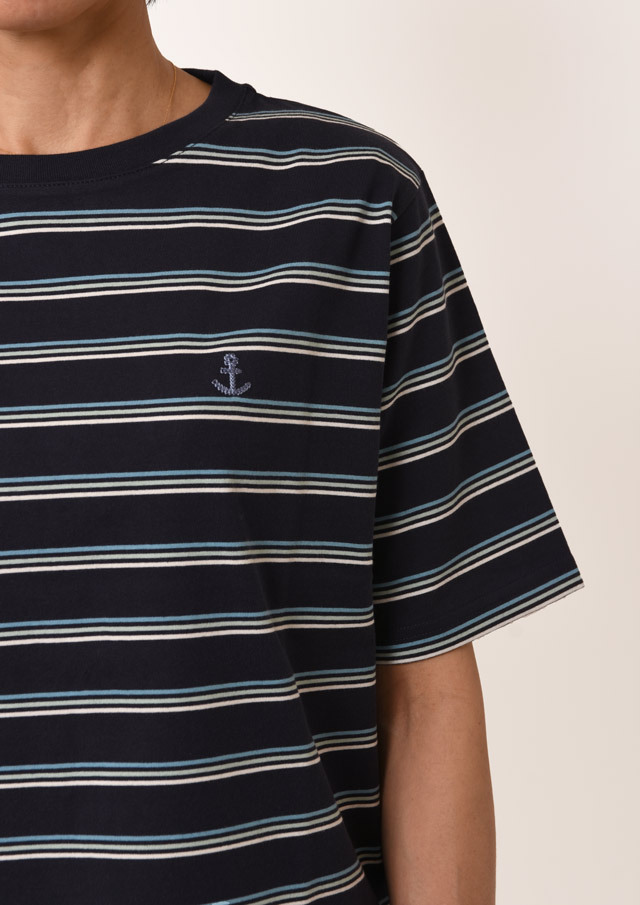 期間限定10%OFF!【2025春夏】【ポートランド】ボーダーTシャツ四分袖【PL155207】【S11】