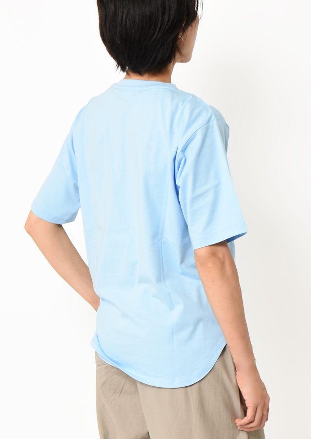 2025春夏】【ポートランド】ロゴ_フラッグプリントロング丈Tシャツ五分