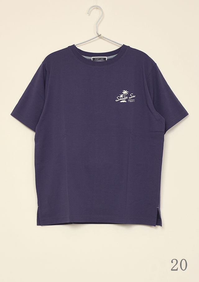 2025春夏】【ポートランド】TC吸水速乾_プリントロング丈Tシャツ