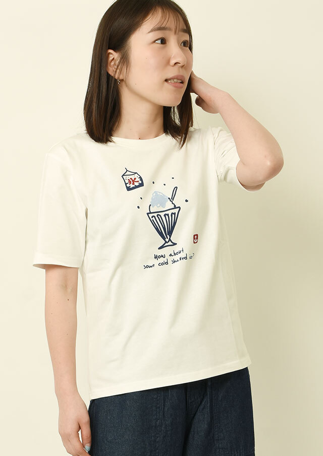 2025春夏】【ポートランド】かき氷プリントTシャツ【PL155405】【S12】