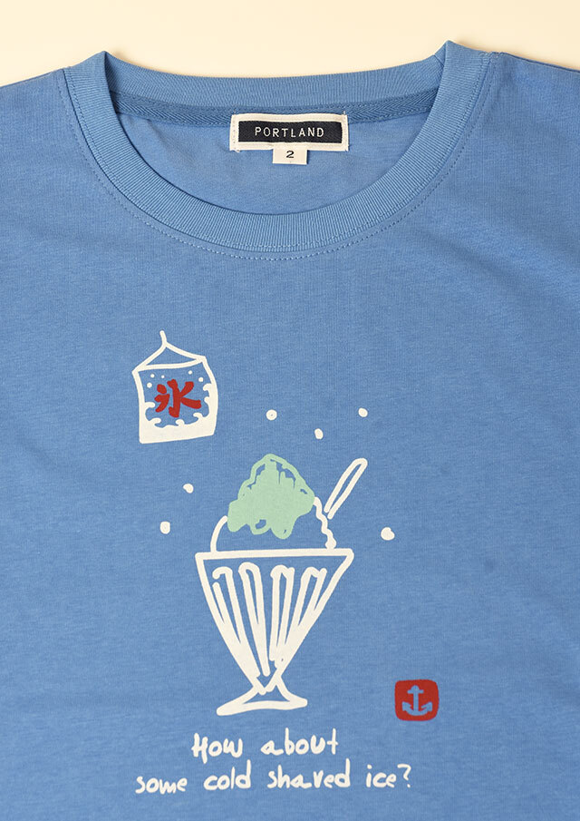 2025春夏】【ポートランド】かき氷プリントTシャツ【PL155405】【S12】