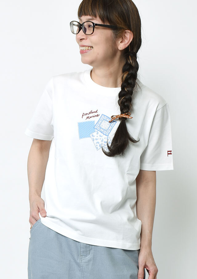 【2026春夏】【ポートランド】バンダナプリントTシャツ【PL156251】【S12】