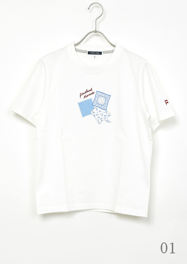 2026春夏】【ポートランド】バンダナプリントTシャツ【PL156251】【S12】