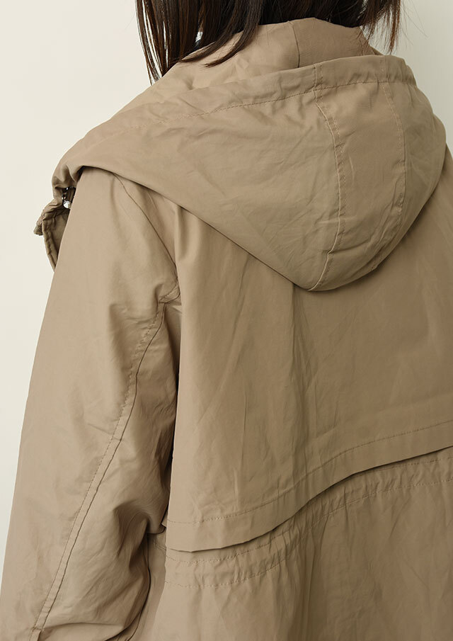 2025春夏】【ポートランド】撥水加工ミリタリー風フードジャケット