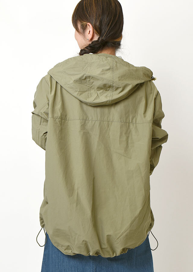 ANEI フード付きベージュマウンテンパーカー ANEI フード付きベージュマウンテンパーカー