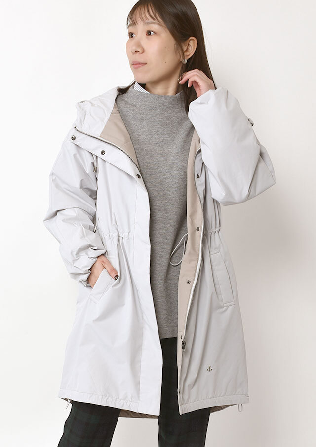 【2025秋冬】【ポートランド】ウォーマル中綿フードコート【PR3-24207】【S22】