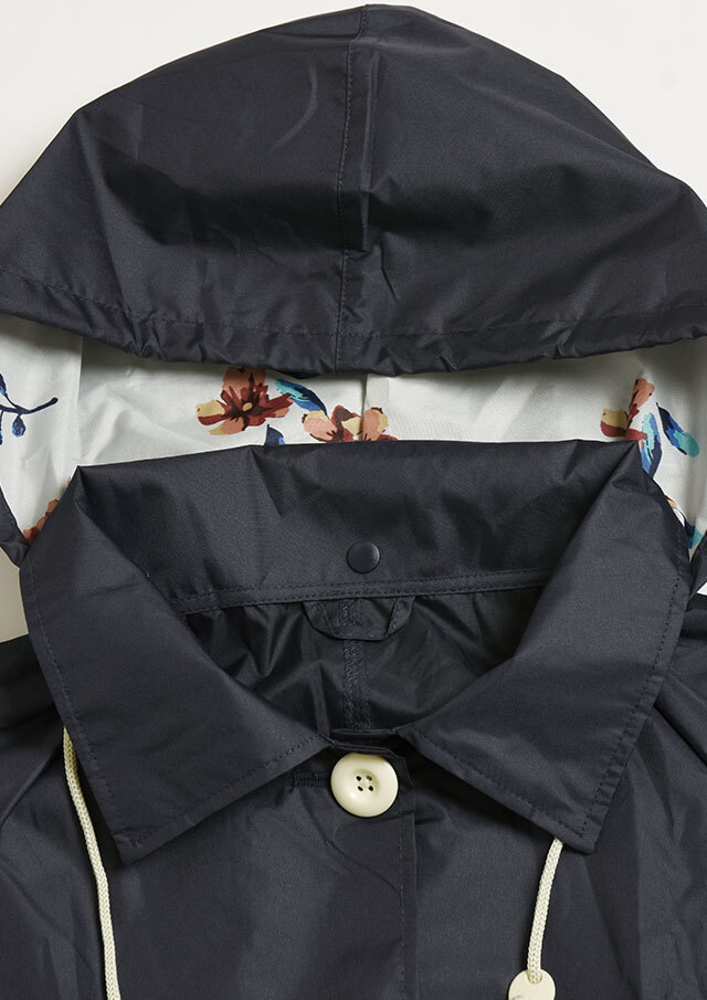 グランデサローネレインコートフランス展限定レース模様プリント撥水M〜L Lグレー 刺繍レースドレス / GRACE CONTINENTAL | GRACE CONTINENTAL