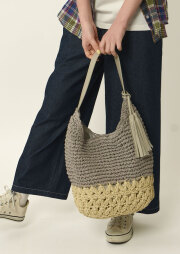 期間限定10%OFF!【2025春夏】【67】ペーパー持ち手合皮トート【1254-108-1】【Selection】【S12】