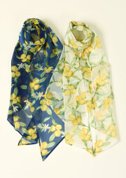 SALE!!【2025春夏】【66】サニーレモン剣先ストール【22615】【Selection】【Demainilferajour】【S11】