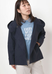 【2026春夏】【ブルーライフ】グログランフードジャケット【B-01F17019】【S11】