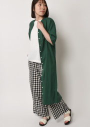 SALE!!【2025春夏】【ブルーライフ】綿麻前開きワンピース【BL025103】【S12】