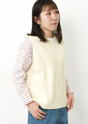 SALE!!【2026春夏】【ブルーライフ】畦編みベスト【BL066001】【S11】