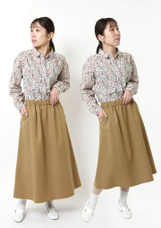 【2025秋冬】【ブルーライフ】ツイル無地着丈違いスカート【BL085503】【S21】