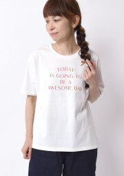 【2026春夏】【ブルーライフ】クルーネックロゴプリントTシャツ【BL156103】【S12】