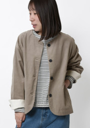 OuterFair_PointUP!【2025秋冬】【ブルーライフ】コーデュロイノーカラージャケット【BL165601】【S22】